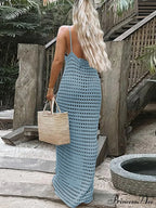 Hollow Out Graceful Bodycon Maxi Dress