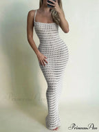 Hollow Out Graceful Bodycon Maxi Dress