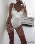 Hollow Out Long Sleeve Mini Dress