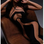 Hollow Out Maxi Party Dress