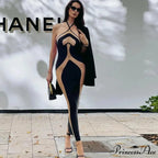 Hollow Out Maxi Party Dress