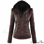 Hooded Leather Jacket