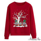 Hooded Oversize Workout Ugly Xmas Long Sleeve Loose Christmas Hoodie