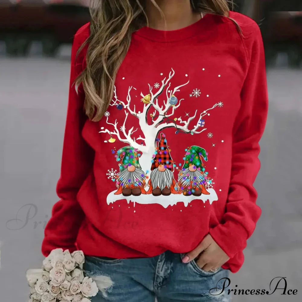 Hooded Oversize Workout Ugly Xmas Long Sleeve Loose Christmas Hoodie