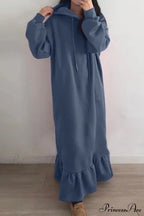 Hoodie Fishtail Sweatshirt Dress