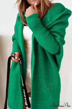 Hoodie Front Open Cardigan