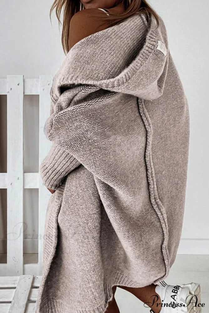 Hoodie Front Open Cardigan