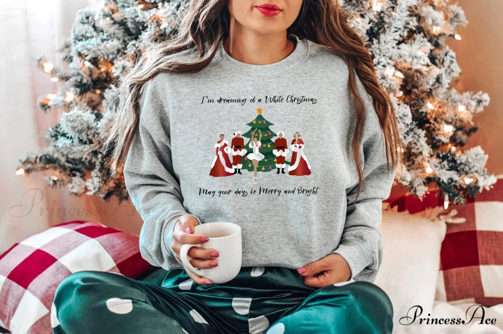 Hot Sale I'm Dreaming White Casual Sport Female Christmas Hoodie