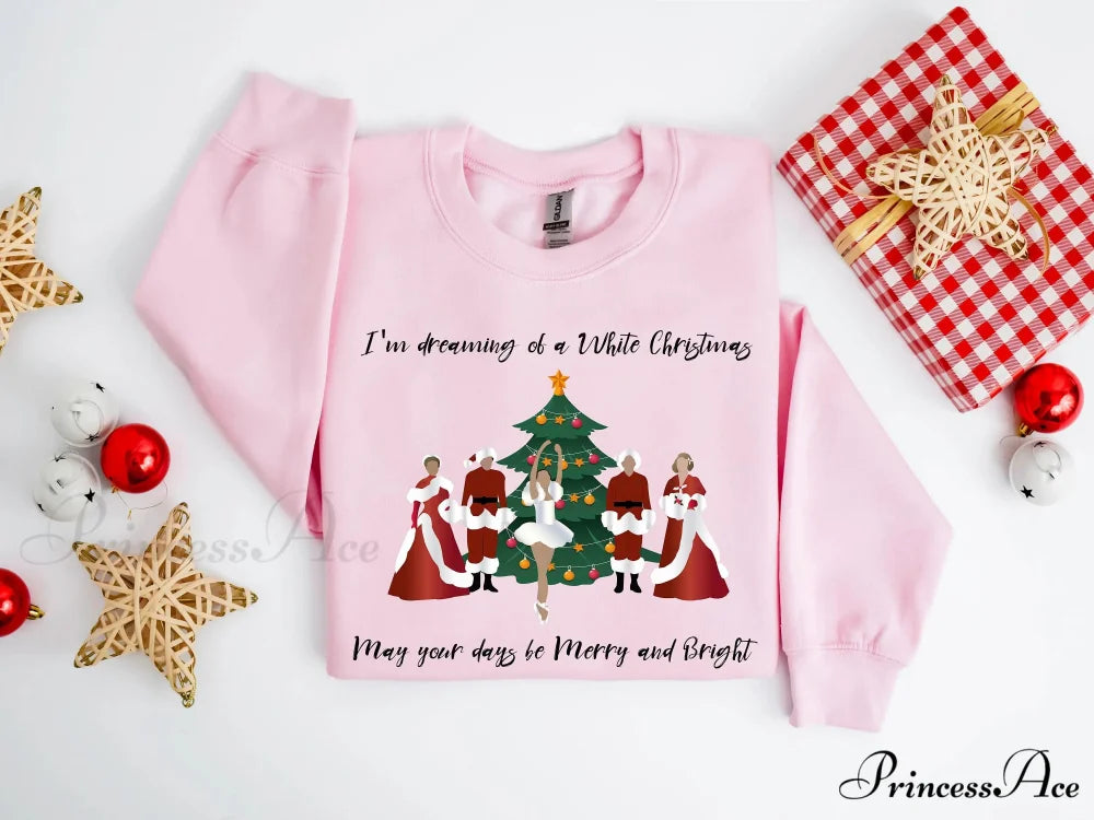 Hot Sale I'm Dreaming White Casual Sport Female Christmas Hoodie