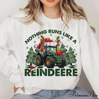 Hot Sale NoThing Runs Like Reindeer Farm Fallow Girl Christmas Hoodie
