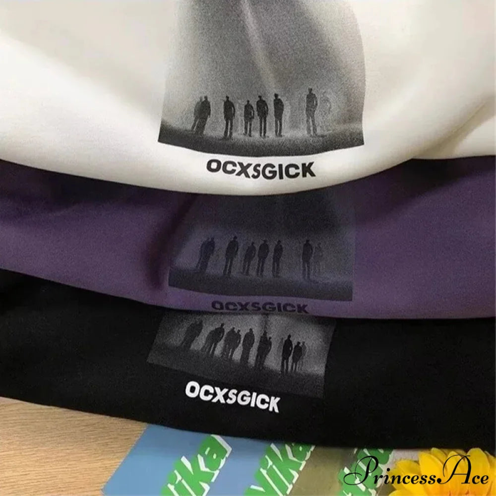 Humorous Graphic Fuzzy Y2K Hoodie