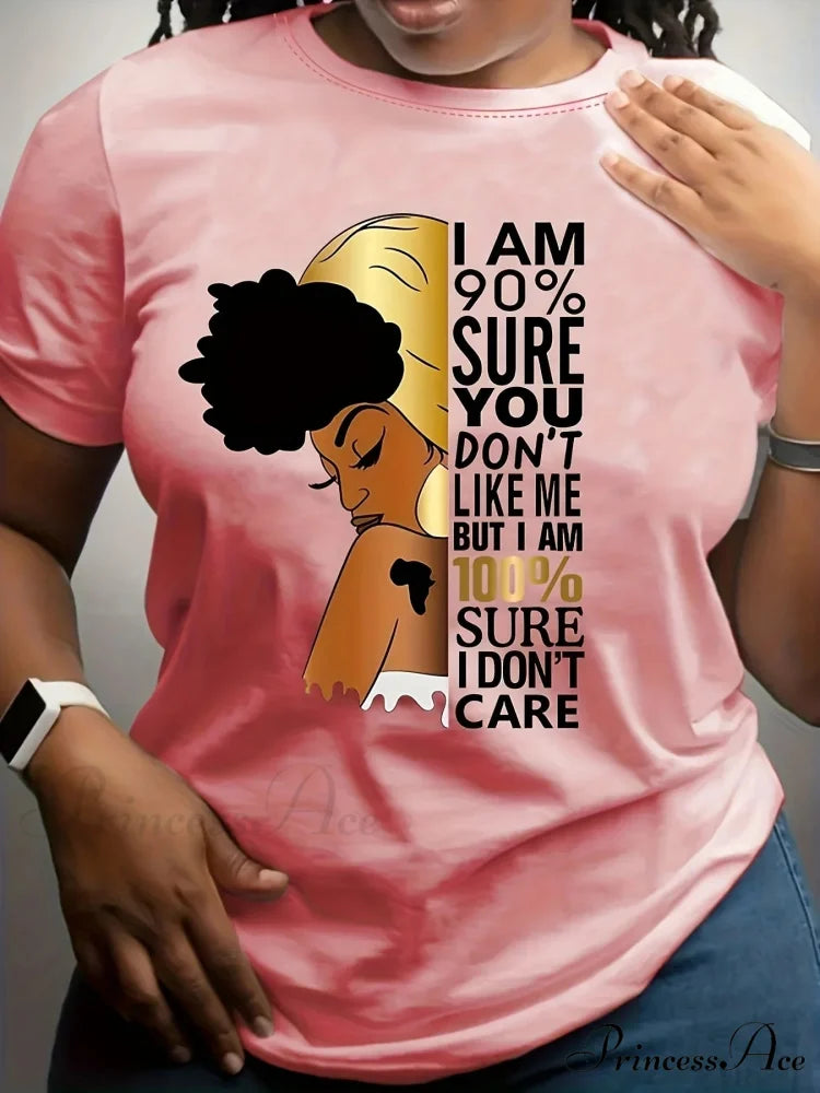 I Don't Print Women's Short Sleeve Casual Top for Summer and Spring T-shirt