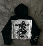 Illustrated Graphic Printed Hoodie