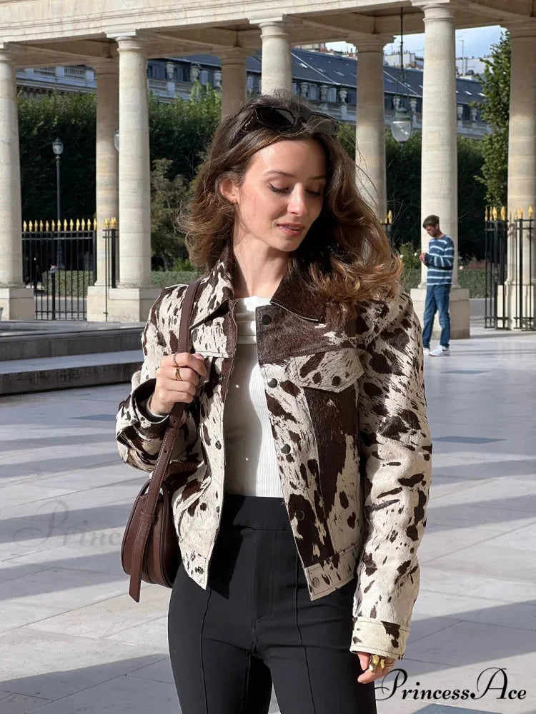 Imprinted Collar Velvet Jacket