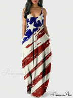 Independence Day Stylish Print Cami Dress