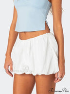 Inflated Tiered Gathered Skirt