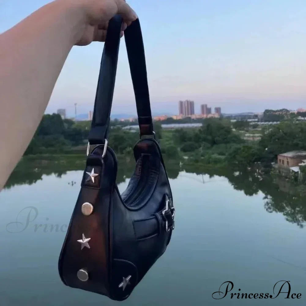 Informal Adorable Ivory Star Shoulder Purse