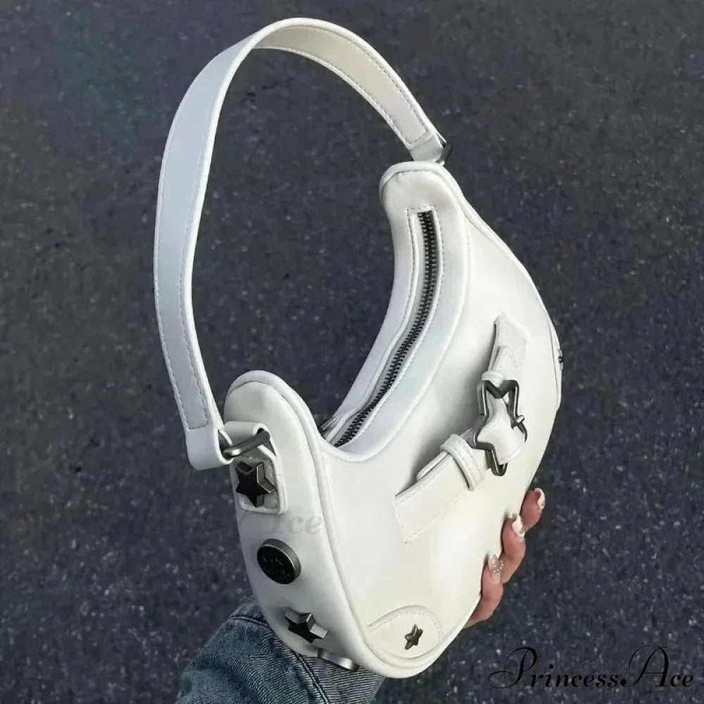 Informal Adorable Ivory Star Shoulder Purse