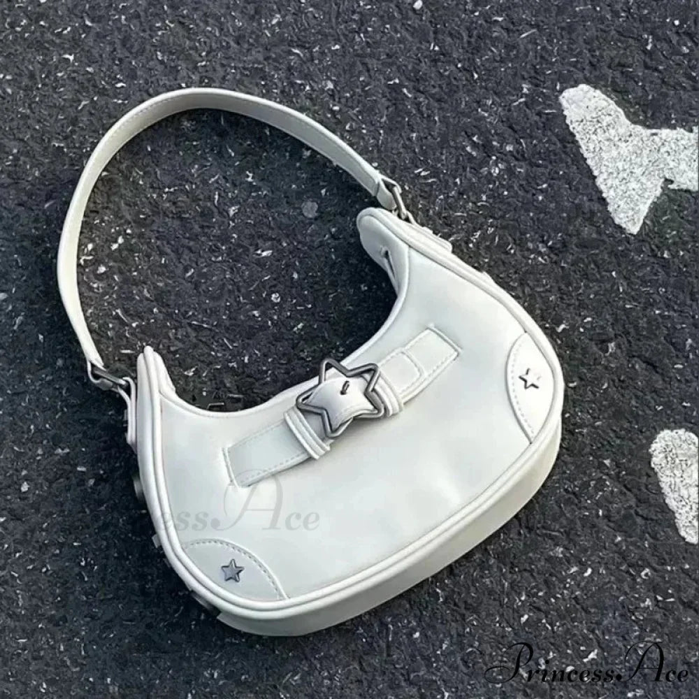 Informal Adorable Ivory Star Shoulder Purse