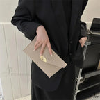 Informal Basic Felt Envelope Clutch Wristlet