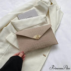 Informal Basic Felt Envelope Clutch Wristlet