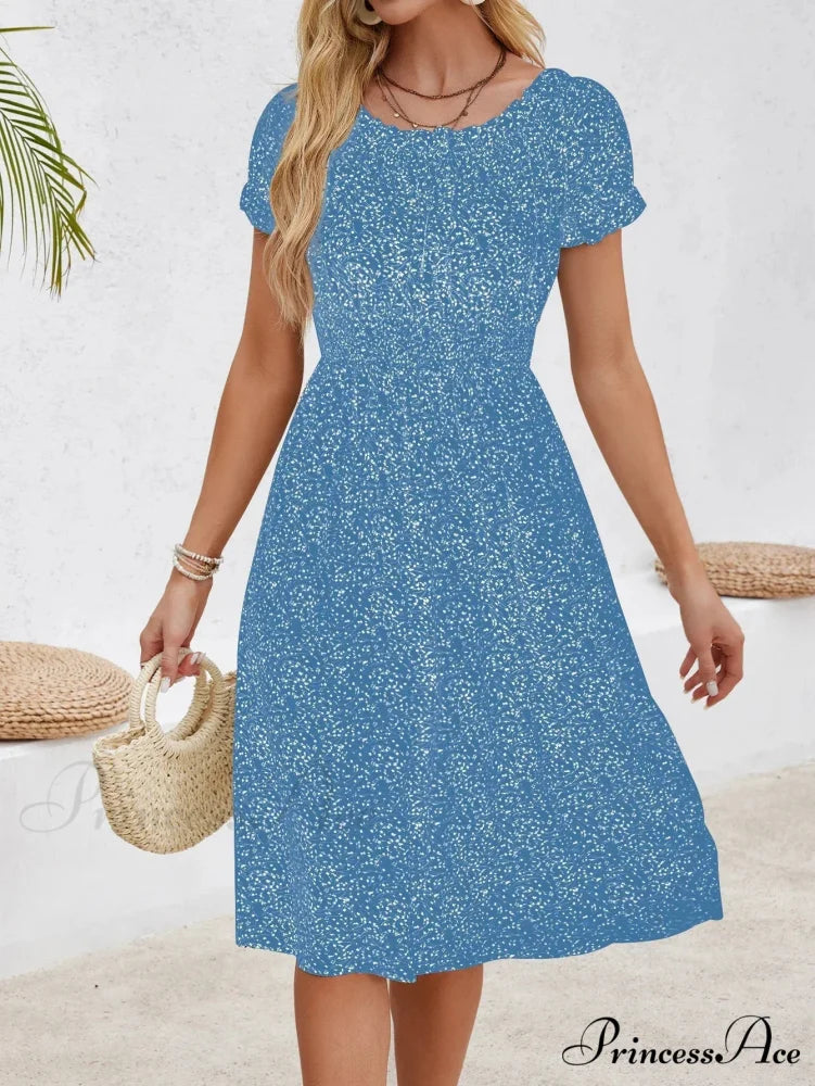 Informal Bohemian Seaside Flower Dress