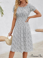 Informal Bohemian Seaside Flower Dress