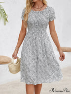 Informal Bohemian Seaside Flower Dress