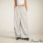Informal Broad Leg Sweatpants with Pockets