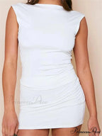 Informal Open-Back Tank Crop Top with Short Waist Mini Skirt Set