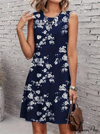 Informal Retro Bohemian Flower Pattern Summer Bodycon Flower Dress