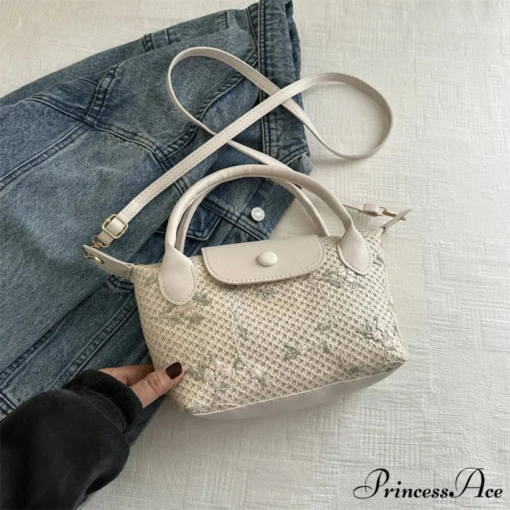 Informal Straw Crossbody Bag Journey Beach Purse