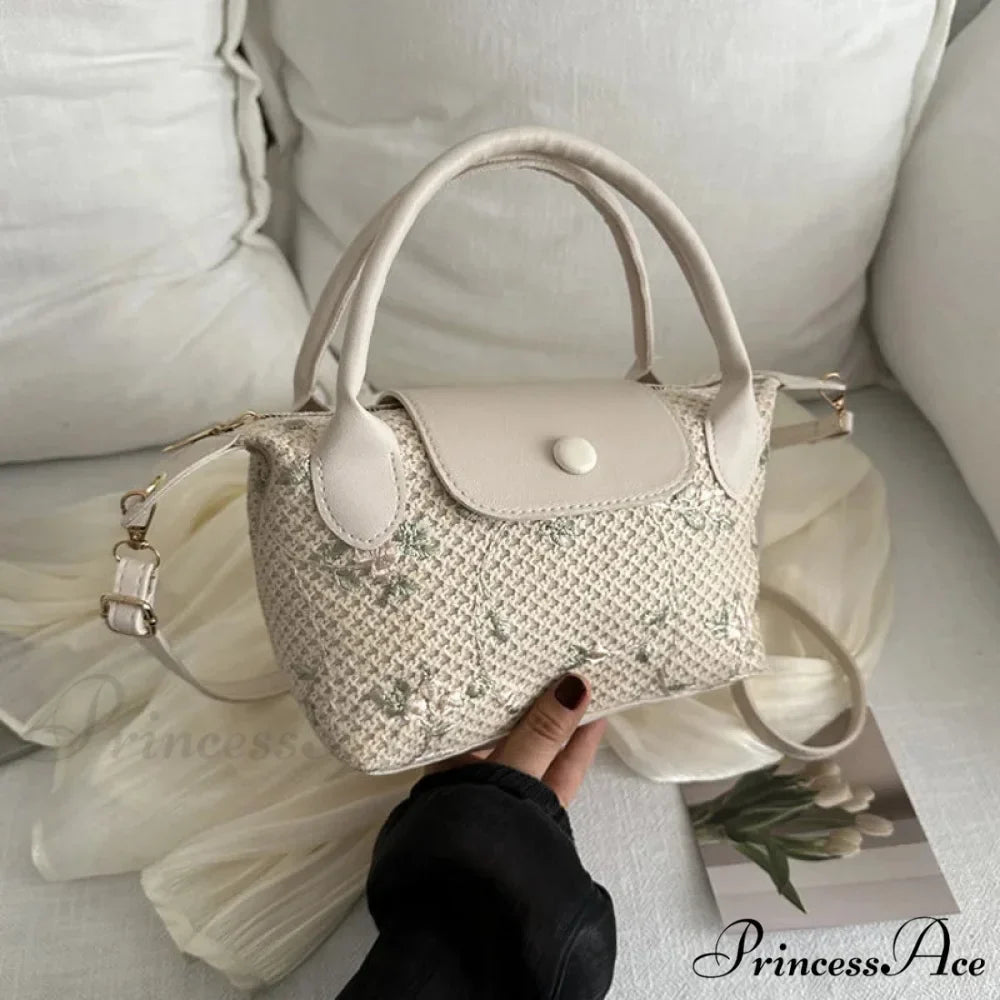 Informal Straw Crossbody Bag Journey Beach Purse