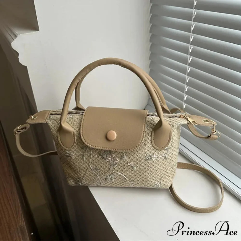 Informal Straw Crossbody Bag Journey Beach Purse