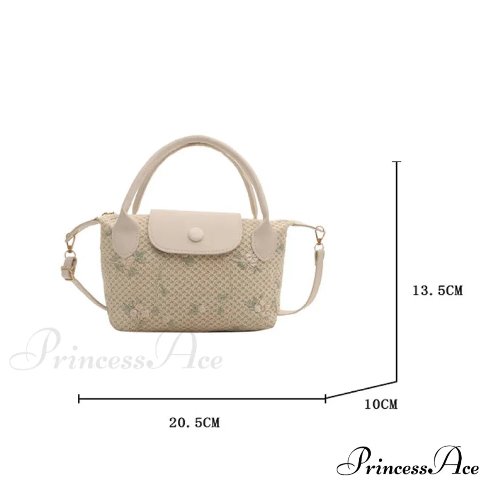 Informal Straw Crossbody Bag Journey Beach Purse