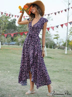 Informal Tailored Flower Pattern Dress