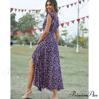 Informal Tailored Flower Pattern Dress