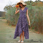 Informal Tailored Flower Pattern Dress