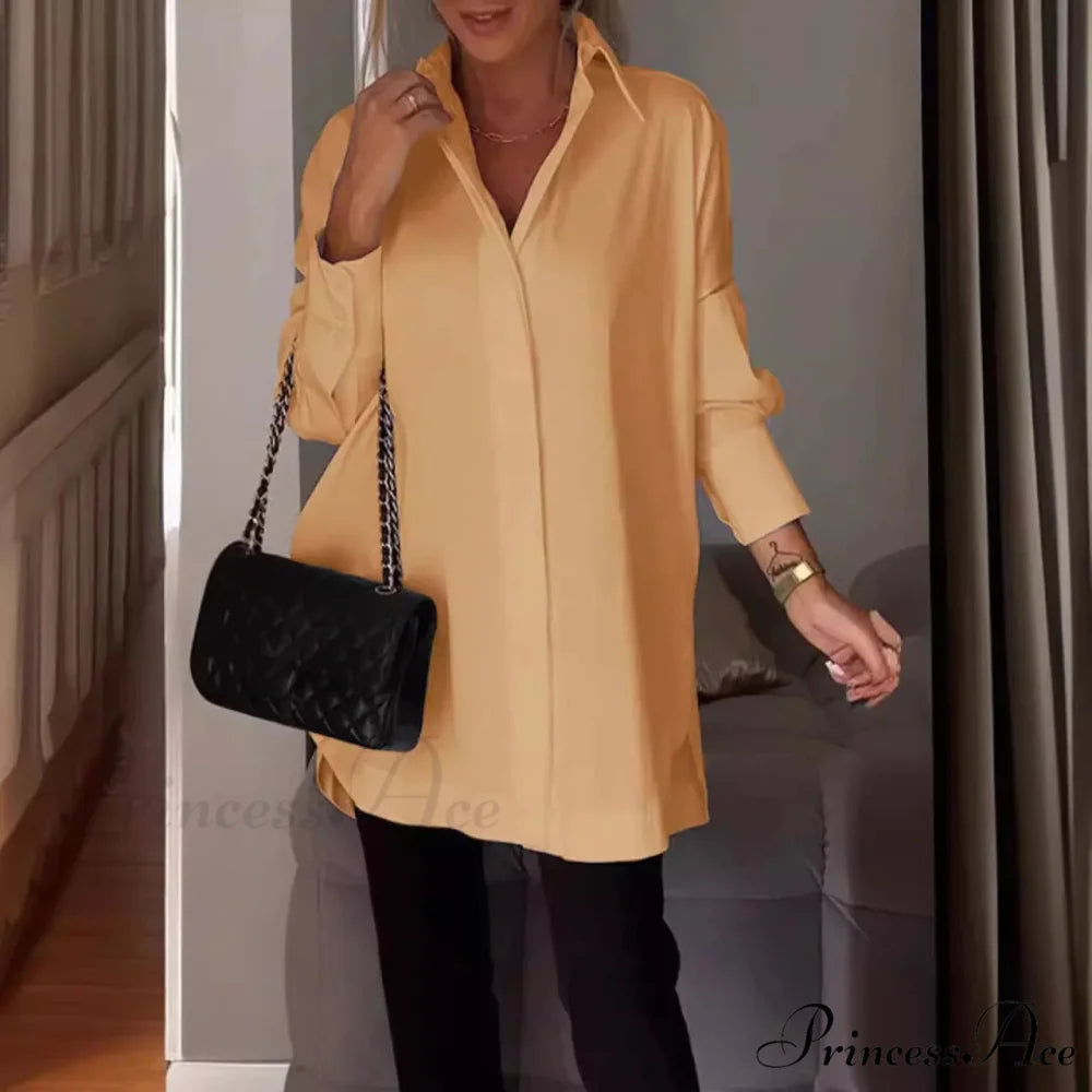 Informal Unpredictable Pullover Extended Sleeve Blouse