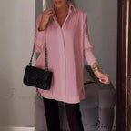Informal Unpredictable Pullover Extended Sleeve Blouse