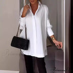Informal Unpredictable Pullover Extended Sleeve Blouse