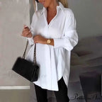 Informal Unpredictable Pullover Extended Sleeve Blouse