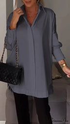 Informal Unpredictable Pullover Extended Sleeve Blouse