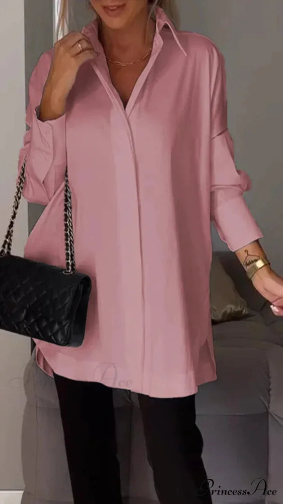 Informal Unpredictable Pullover Extended Sleeve Blouse