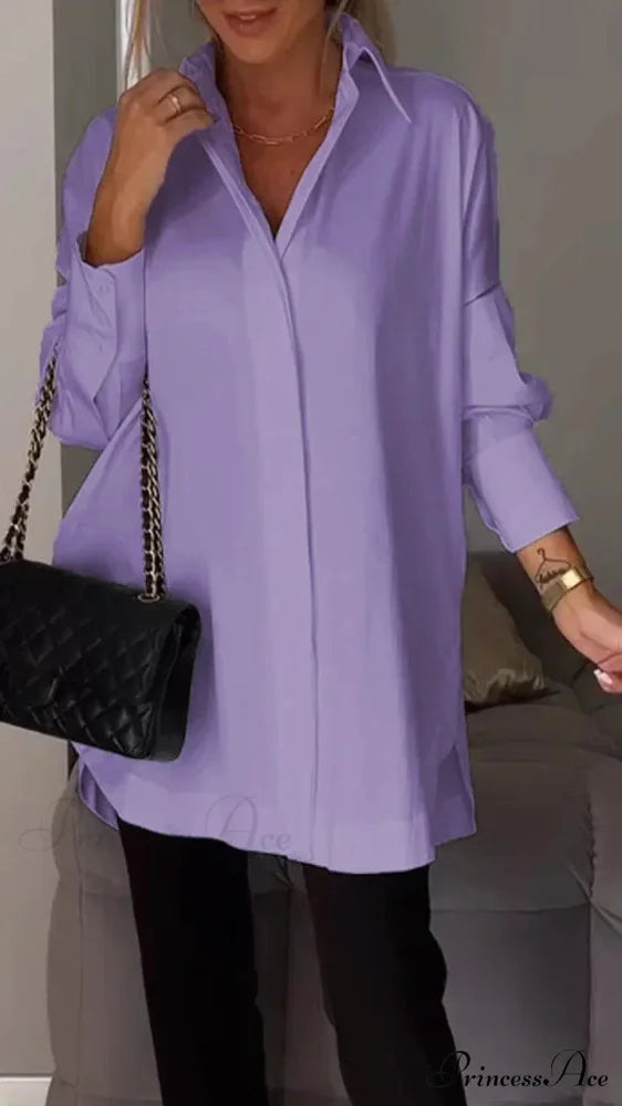 Informal Unpredictable Pullover Extended Sleeve Blouse
