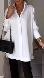 Informal Unpredictable Pullover Extended Sleeve Blouse