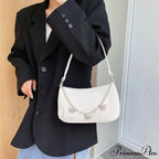 Insect Chain PU Leather Journey Shoulder Bag