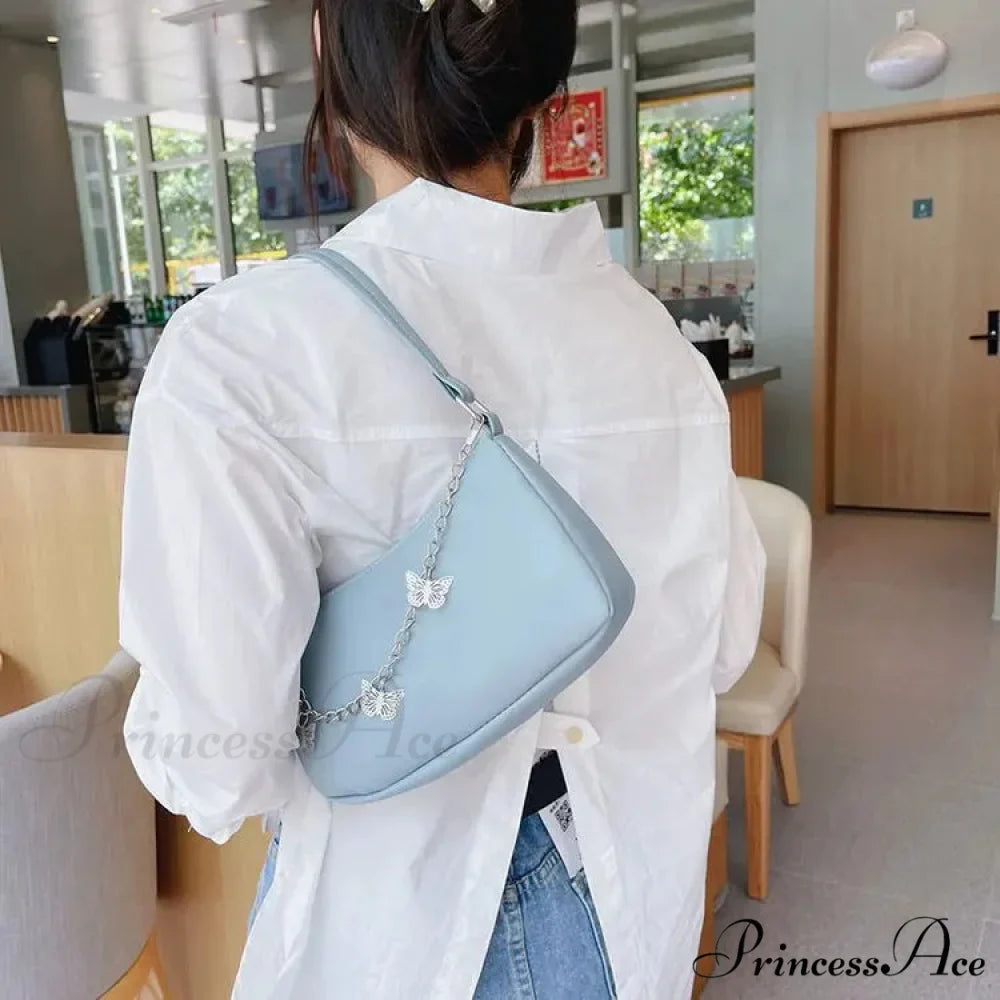 Insect Chain PU Leather Journey Shoulder Bag