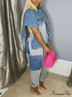 Irregular Buckle Graceful Belted Mini Skirt