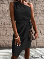 Irregular Oblique Graceful Shoulder Tops